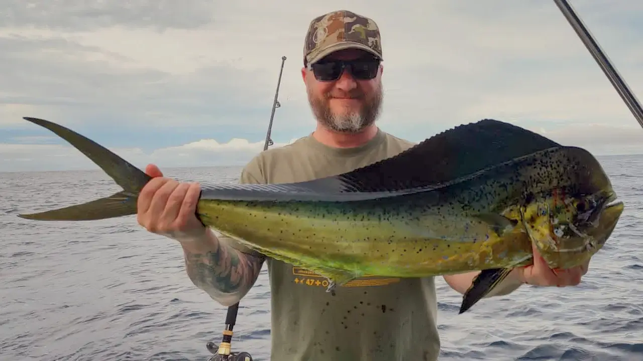 Dorado sport fishing in Uvita, Costa Rica
